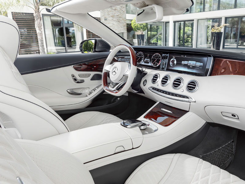 Mercedes S 500 Cabriolet interior Luxabun