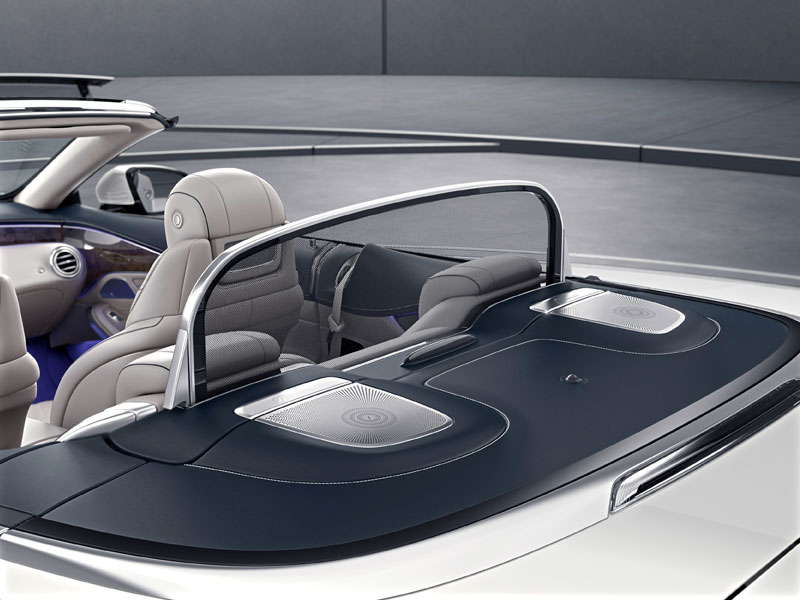Mercedes S 500 Cabriolet corta vientos Luxabun