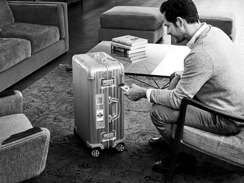 Rimowa etiqueta electrónica lifestyle Luxabun